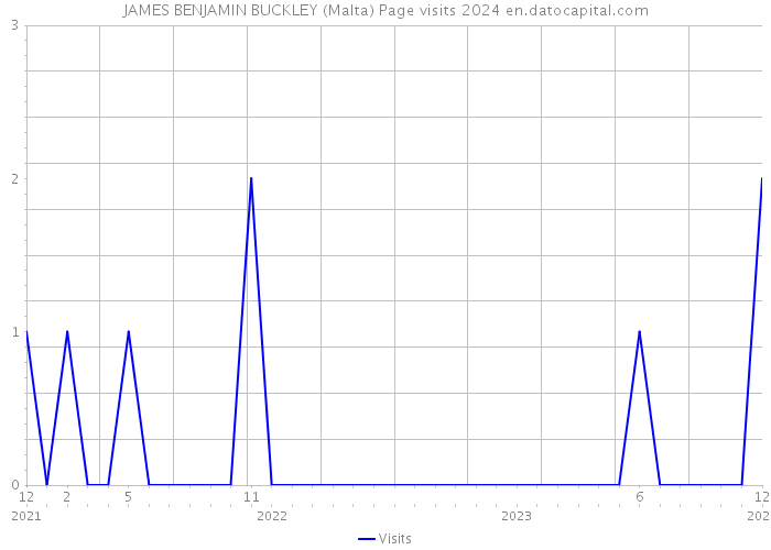 JAMES BENJAMIN BUCKLEY (Malta) Page visits 2024 