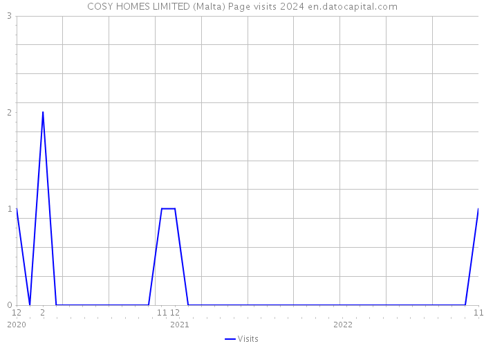 COSY HOMES LIMITED (Malta) Page visits 2024 
