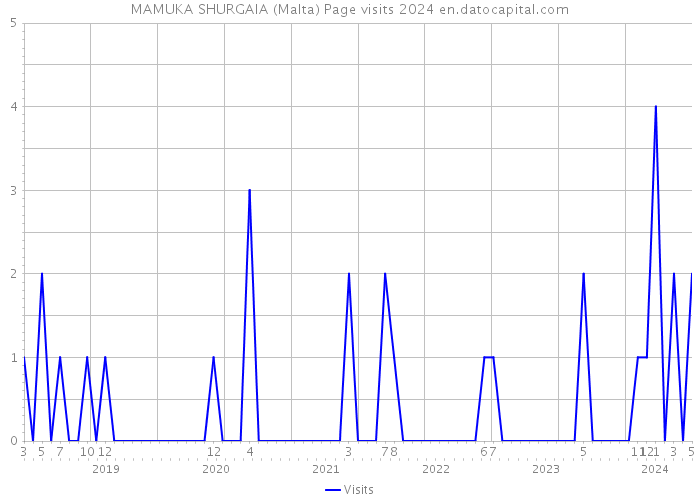MAMUKA SHURGAIA (Malta) Page visits 2024 