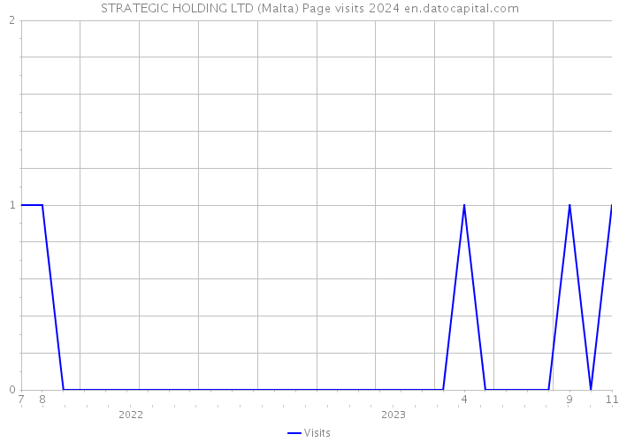 STRATEGIC HOLDING LTD (Malta) Page visits 2024 