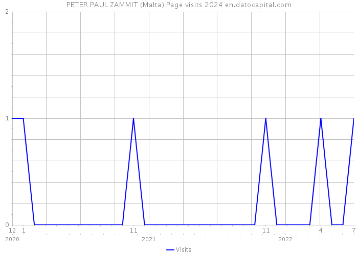 PETER PAUL ZAMMIT (Malta) Page visits 2024 