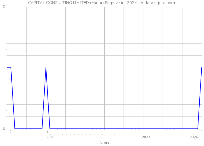 CAPITAL CONSULTING LIMITED (Malta) Page visits 2024 
