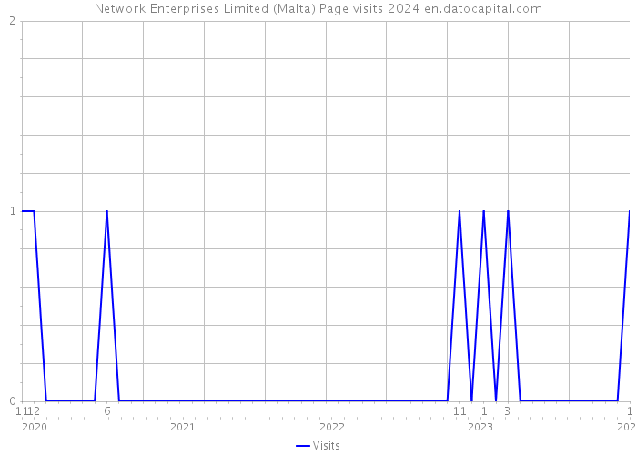 Network Enterprises Limited (Malta) Page visits 2024 