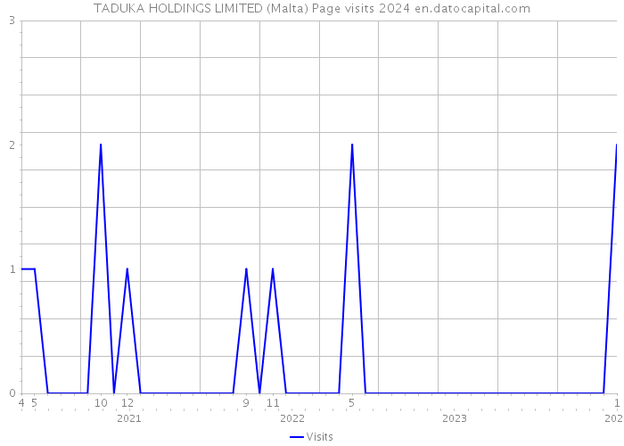 TADUKA HOLDINGS LIMITED (Malta) Page visits 2024 