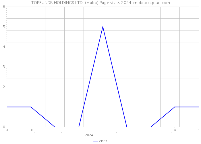 TOPFUNDR HOLDINGS LTD. (Malta) Page visits 2024 