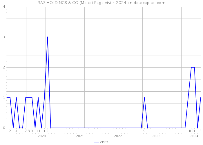 RAS HOLDINGS & CO (Malta) Page visits 2024 