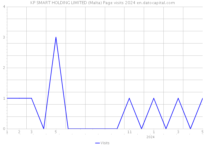 KP SMART HOLDING LIMITED (Malta) Page visits 2024 