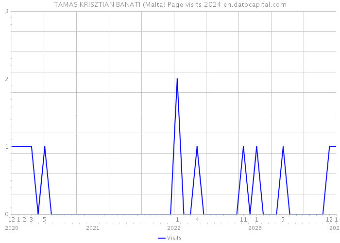 TAMAS KRISZTIAN BANATI (Malta) Page visits 2024 