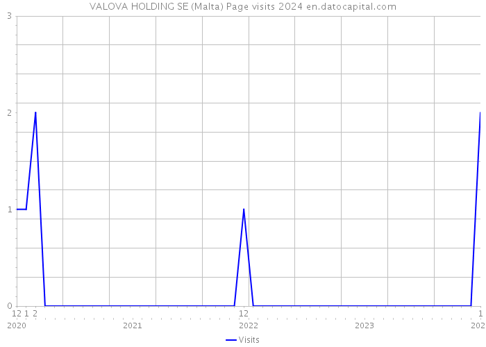 VALOVA HOLDING SE (Malta) Page visits 2024 