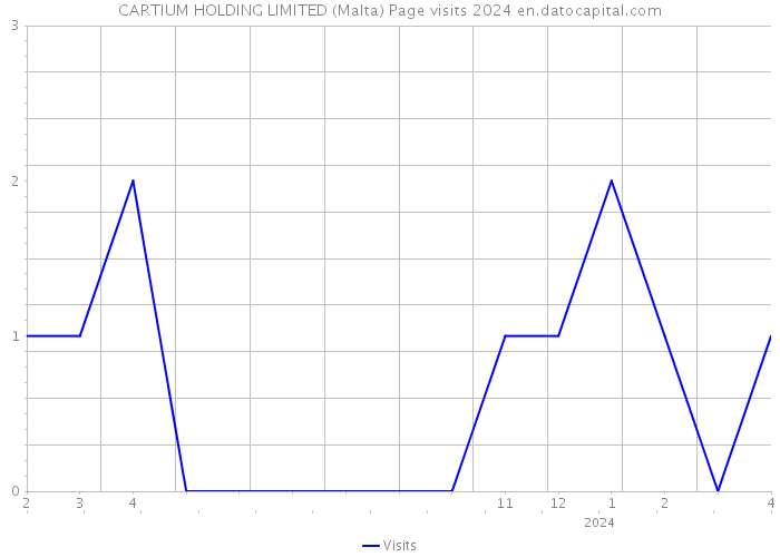 CARTIUM HOLDING LIMITED (Malta) Page visits 2024 