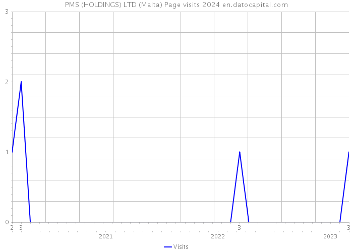 PMS (HOLDINGS) LTD (Malta) Page visits 2024 