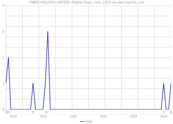 TWINS HOLDING LIMITED (Malta) Page visits 2024 