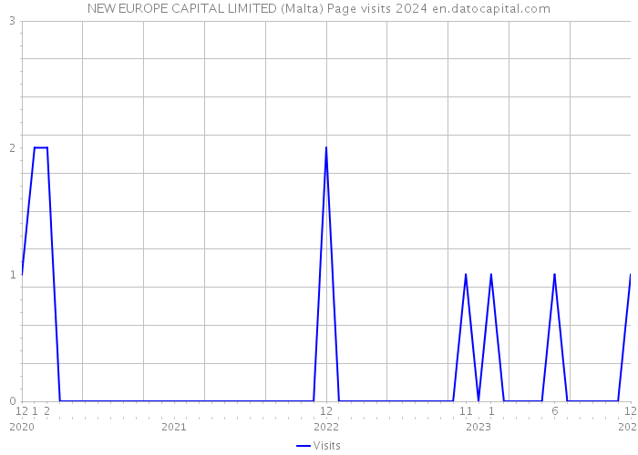 NEW EUROPE CAPITAL LIMITED (Malta) Page visits 2024 