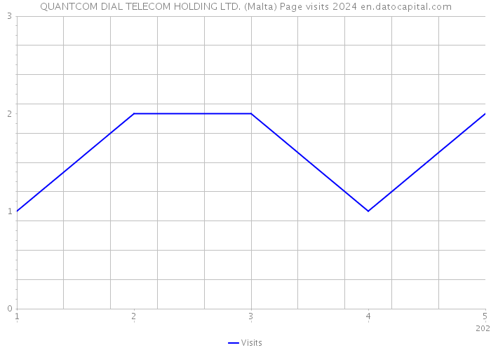 QUANTCOM DIAL TELECOM HOLDING LTD. (Malta) Page visits 2024 