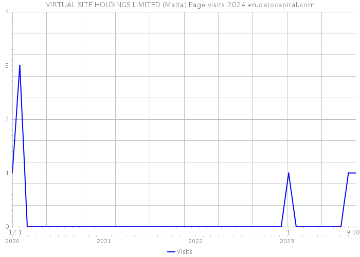 VIRTUAL SITE HOLDINGS LIMITED (Malta) Page visits 2024 
