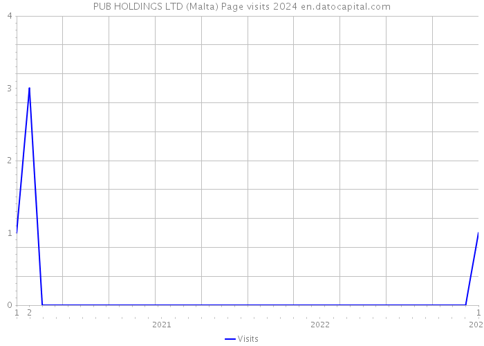 PUB HOLDINGS LTD (Malta) Page visits 2024 