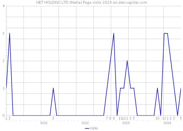 NET HOLDING LTD (Malta) Page visits 2024 
