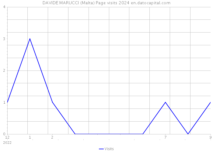 DAVIDE MARUCCI (Malta) Page visits 2024 