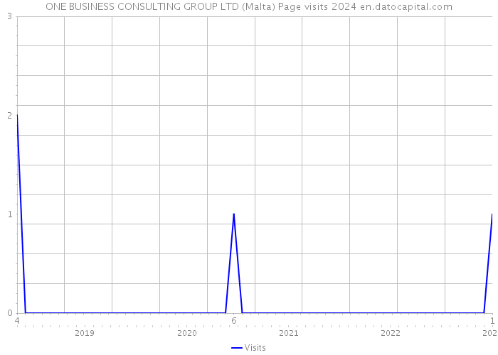 ONE BUSINESS CONSULTING GROUP LTD (Malta) Page visits 2024 