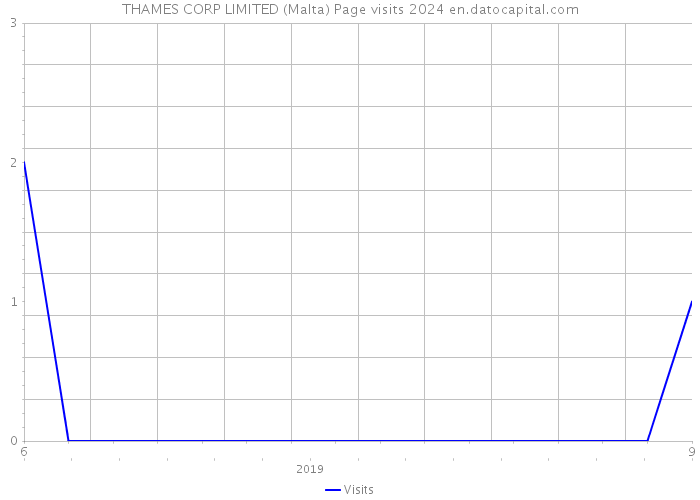 THAMES CORP LIMITED (Malta) Page visits 2024 