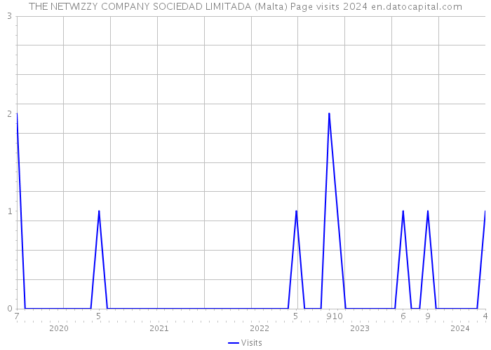 THE NETWIZZY COMPANY SOCIEDAD LIMITADA (Malta) Page visits 2024 