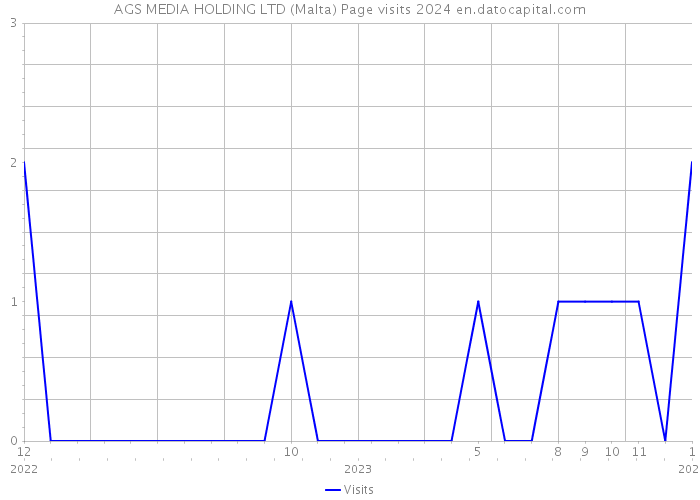 AGS MEDIA HOLDING LTD (Malta) Page visits 2024 