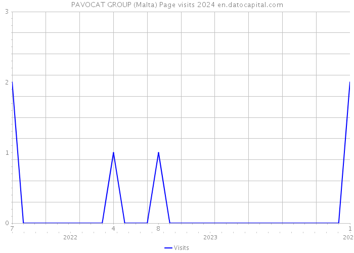 PAVOCAT GROUP (Malta) Page visits 2024 