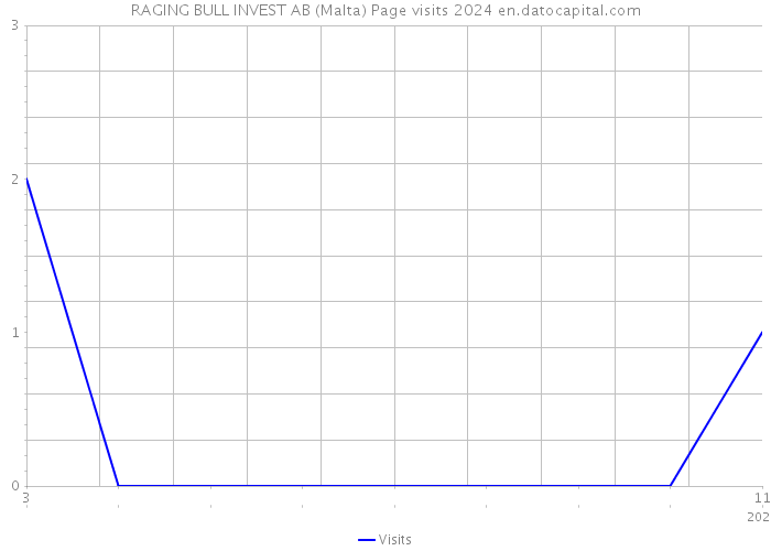 RAGING BULL INVEST AB (Malta) Page visits 2024 