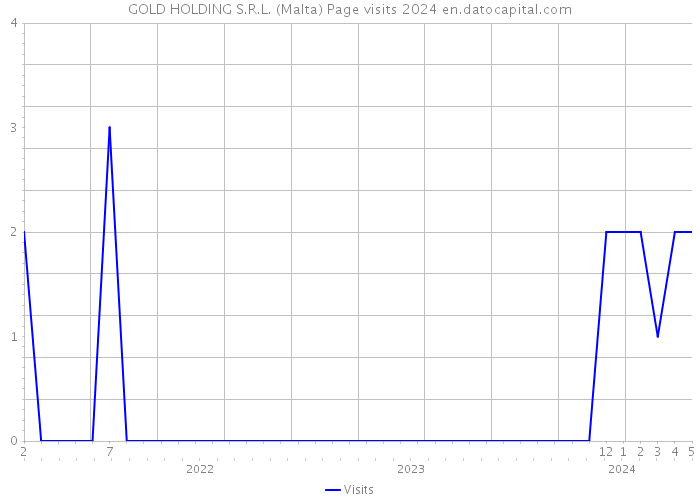GOLD HOLDING S.R.L. (Malta) Page visits 2024 
