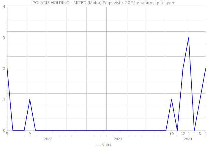 POLARIS HOLDING LIMITED (Malta) Page visits 2024 