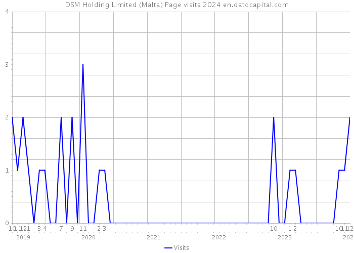 DSM Holding Limited (Malta) Page visits 2024 