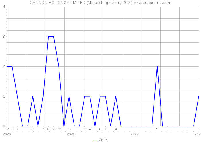 CANNON HOLDINGS LIMITED (Malta) Page visits 2024 