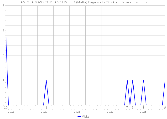 AM MEADOWS COMPANY LIMITED (Malta) Page visits 2024 
