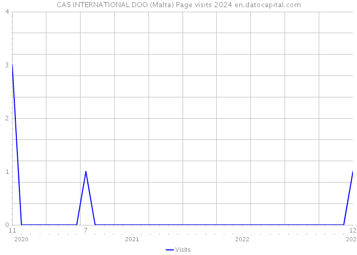 CAS INTERNATIONAL DOO (Malta) Page visits 2024 