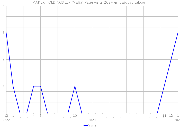 MAKER HOLDINGS LLP (Malta) Page visits 2024 