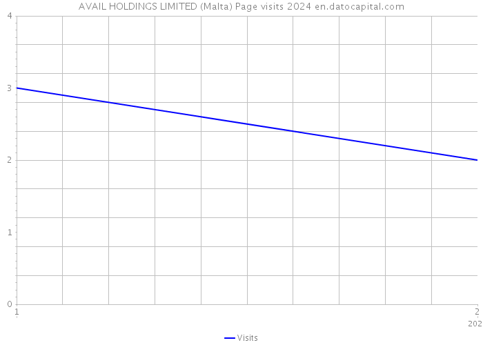 AVAIL HOLDINGS LIMITED (Malta) Page visits 2024 