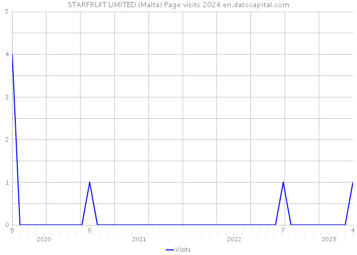 STARFRUIT LIMITED (Malta) Page visits 2024 