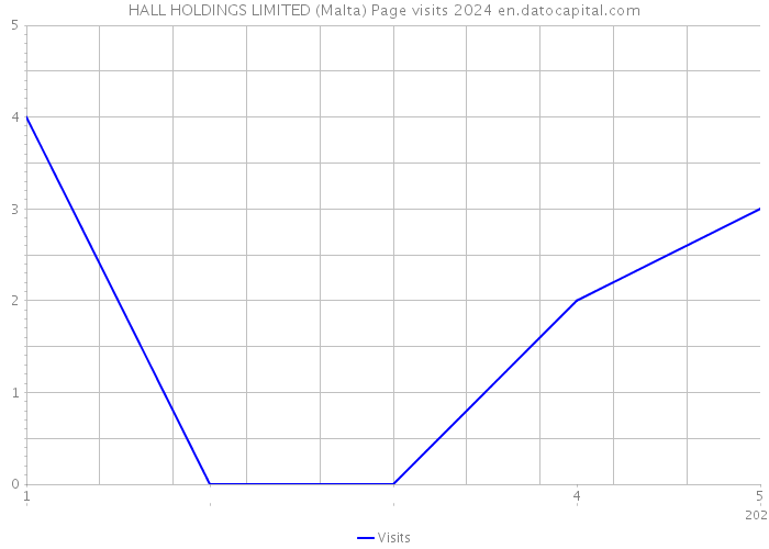HALL HOLDINGS LIMITED (Malta) Page visits 2024 