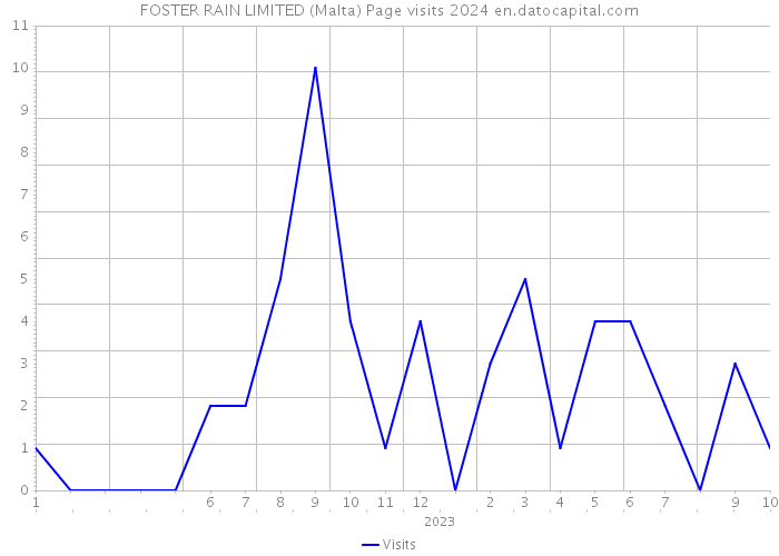 FOSTER RAIN LIMITED (Malta) Page visits 2024 