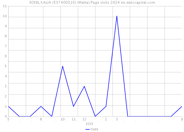SONIL KALIA (537400316) (Malta) Page visits 2024 