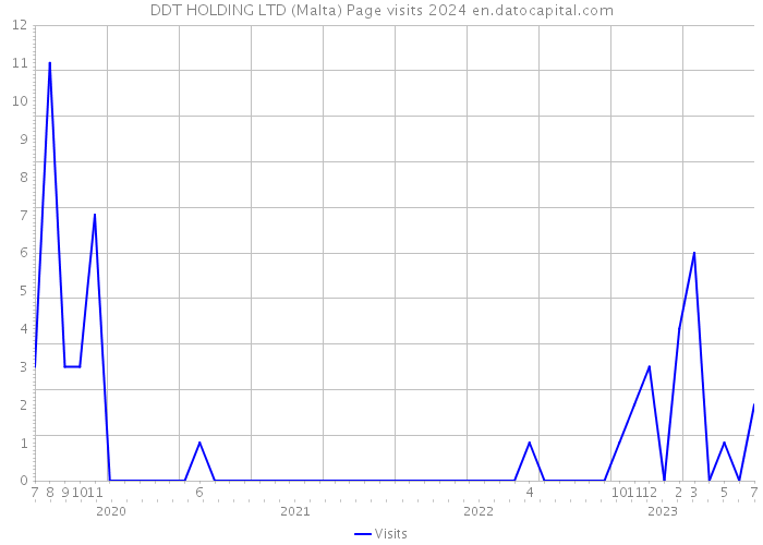 DDT HOLDING LTD (Malta) Page visits 2024 