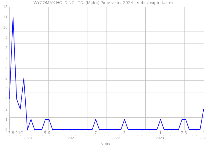 WYCOMAX HOLDING LTD. (Malta) Page visits 2024 