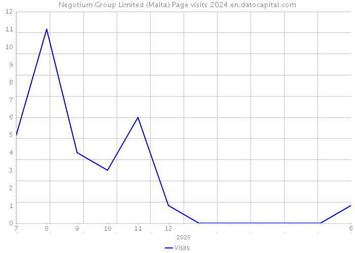 Negotium Group Limited (Malta) Page visits 2024 