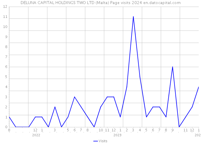 DELUNA CAPITAL HOLDINGS TWO LTD (Malta) Page visits 2024 