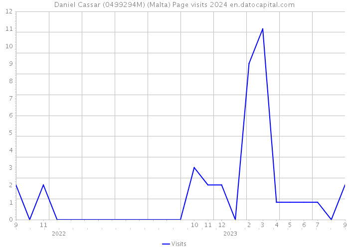 Daniel Cassar (0499294M) (Malta) Page visits 2024 