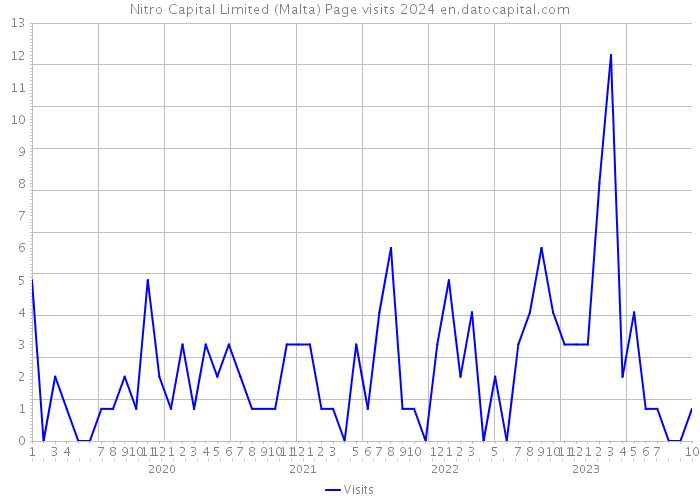Nitro Capital Limited (Malta) Page visits 2024 