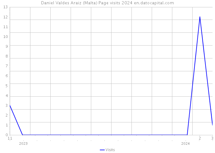 Daniel Valdes Araiz (Malta) Page visits 2024 