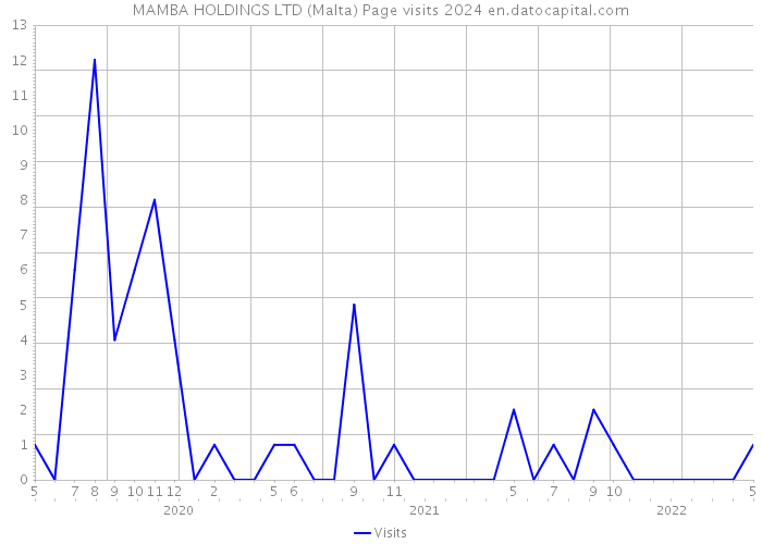MAMBA HOLDINGS LTD (Malta) Page visits 2024 