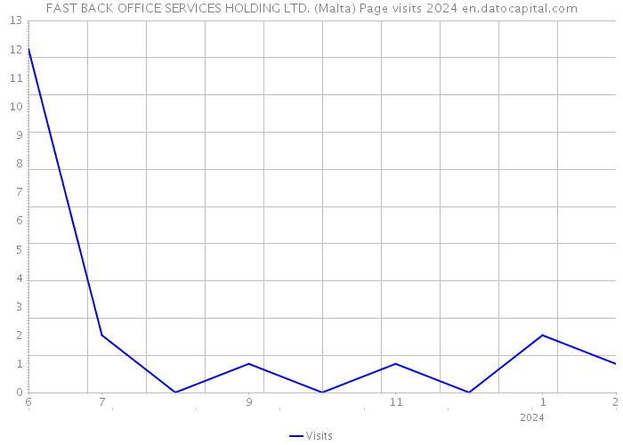 FAST BACK OFFICE SERVICES HOLDING LTD. (Malta) Page visits 2024 