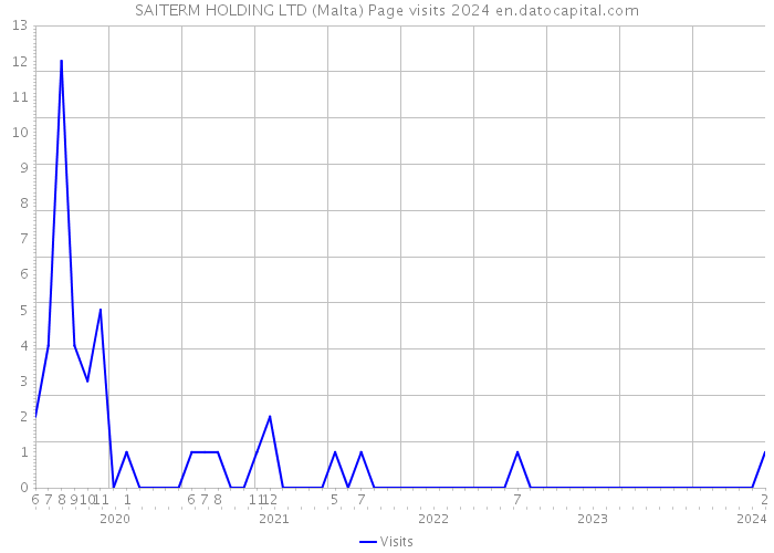 SAITERM HOLDING LTD (Malta) Page visits 2024 
